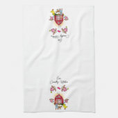 Landküche Kühe Weiße Küche Handtuch (Vertikal)