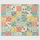 Landküchen-Blumenmuster Geschenkpapier (Flach)