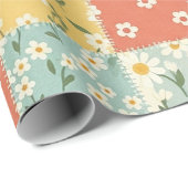 Landküchen-Blumenmuster Geschenkpapier (Rolleneckpunkt)
