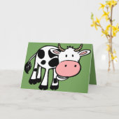 Landkuh-Grußkarte Karte (Gelbe Blume)