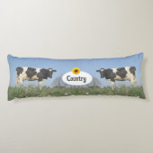 Landkühe auf Sky Blue Personalisiert Seitenschläferkissen (Rückseite)