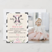 Landkühe Einladung zum ersten Geburtstag Foto (Vorderseite)