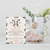 Landkühe Einladung zum ersten Geburtstag Foto (Stehend Vorderseite)