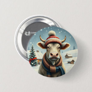 Landkühe in Preppy Winter Attraktion und Hat Winte Button