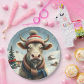 Landkühe in Preppy Winter Attraktion und Hat Winte Pappteller (Party)