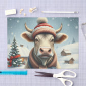 Landkühe in Preppy Winter Attraktion und Hat Winte Seidenpapier (Handwerk)