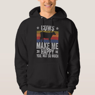 Landkühe machen mich glücklich, nicht so viel 1 hoodie