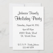 Landkühe mit Weihnachtsmannmützen Weihnachtsfeiert Einladung (Rückseite)