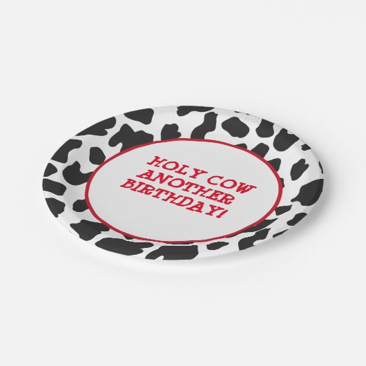 Landkühe Pappteller (Schrägansicht)