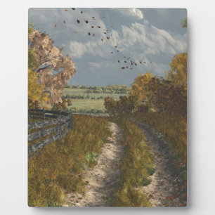 Landlane im Fall Fotoplatte