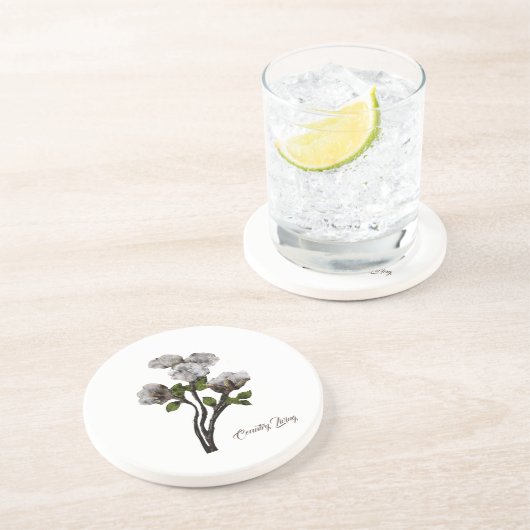 Landleben Baumwolldesign Getränkeuntersetzer (Seite)