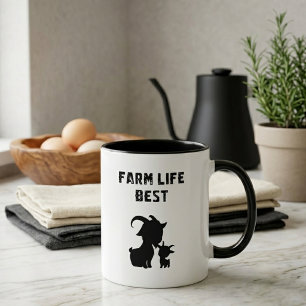 Landleben Bestes Landleben Tierliebhaber Kaffeetasse