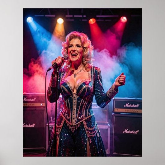 Landleben Glamour unter Bühnenlichtern Poster (Vorne)