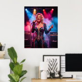Landleben Glamour unter Bühnenlichtern Poster (Heimbüro)
