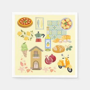 Landleben Italien Serviette