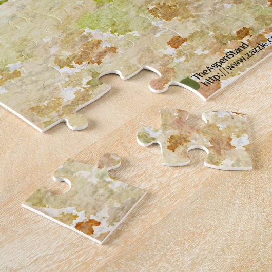 Landleben Kabinen Aquarellfarben Puzzle (Seite)