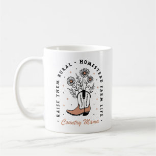 Landleben-Mama-Homestead-Hausfrau-Farmleben-Zitate Kaffeetasse