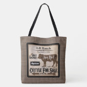 Landleben-Ranch-Ähnliche personalisierte Tasche (Rückseite)