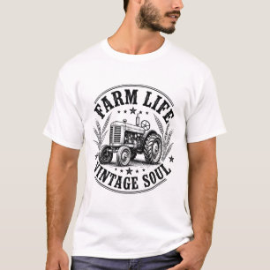 Landleben – Vintage Seele Rustikales Landleben T-Shirt