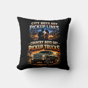 Landleute haben Pickup-Trucks Kissen