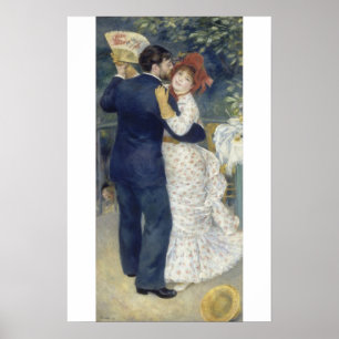 Landleute Tanz von Pierre Renoir, Vintage Fine Art Poster
