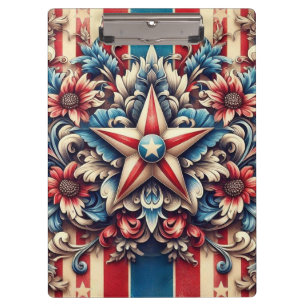 ländlich/antik USA/patriotisch Klemmbrett