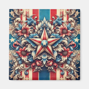 ländlich/antik USA/patriotisch Magnet