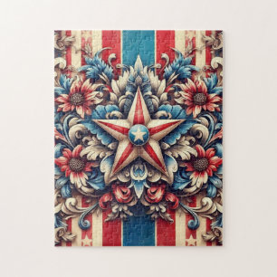 ländlich/antik USA/patriotisch Puzzle