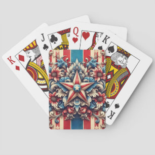 ländlich/antik USA/patriotisch Spielkarten