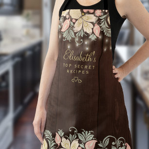 Ländlich elegante Blumenküche für den rustikalen K Schürze
