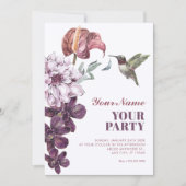 Ländlich floral einladung (Vorderseite)