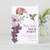 Ländlich floral einladung (Stehend Vorderseite)