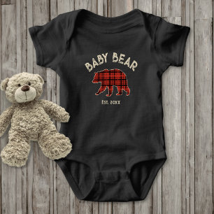 Ländlich Kariert Babybär Gründungsjahr Baby Strampler