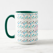 Ländlich moderne Blumenmuster Tasse (Links)