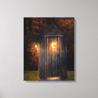 Ländlich - Outhouse - Erledigen Sie die erforderli Leinwanddruck