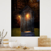 Ländlich - Outhouse - Erledigen Sie die erforderli Poster (Küche)