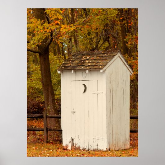 Ländlich - Outhouse - Wenn die Natur ruft Poster (Vorne)