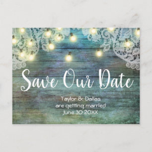 Ländlich Rustikal   Altes Holz   Braun Postkarte