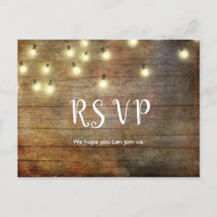 Ländlich Rustikal   Altes Holz   Braun Postkarte