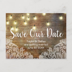 Ländlich Rustikal   Altes Holz   Braun Postkarte