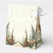 Ländlich-rüstikale Geweih-Waldlandschaft Geschenkschachtel (Rückseite)