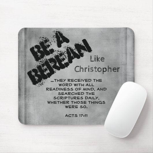 Ländlich sei ein Bereaner Bibelvers Mousepad (Mit Mouse)