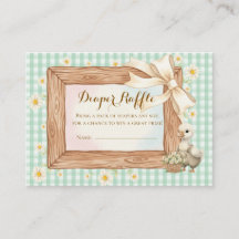 Ländliche alberne Gans-Baby-Shower-Windeln-Raffle-