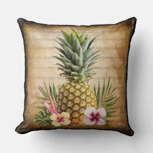 Ländliche Ananas Französische Kalligrafie stilvoll Kissen