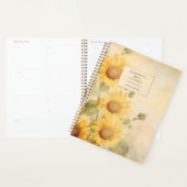 Ländliche Aquarell-Sonnenblume Planer (Anzeige)