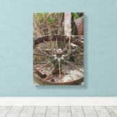 Ländliche Aufgabe von Metallerzeugnissen Leinwanddruck (Insitu (Holzboden))