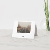 Ländliche Bahnstrecken zum Geburtstag glücklich Karte (Rückseite)