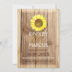 Ländliche Barnholz Sonnenblumen Hochzeit retten Da Save The Date