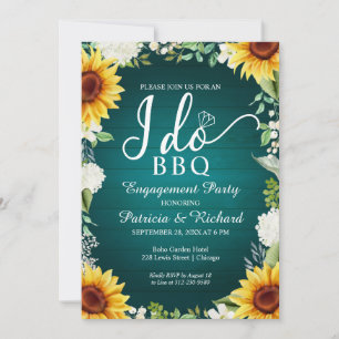 Ländliche BBQ Hochzeitseinladung Ankündigung