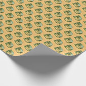 Ländliche Bergszene Geschenkpapier (Ecke)
